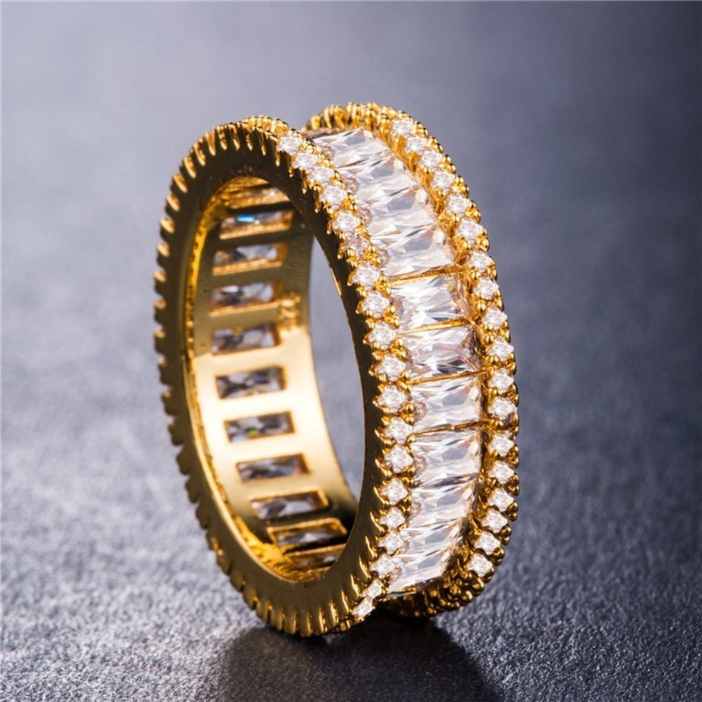Gorgeous High Quality Exclusive CZ Wedding Couple Ring, FB16FA1124
